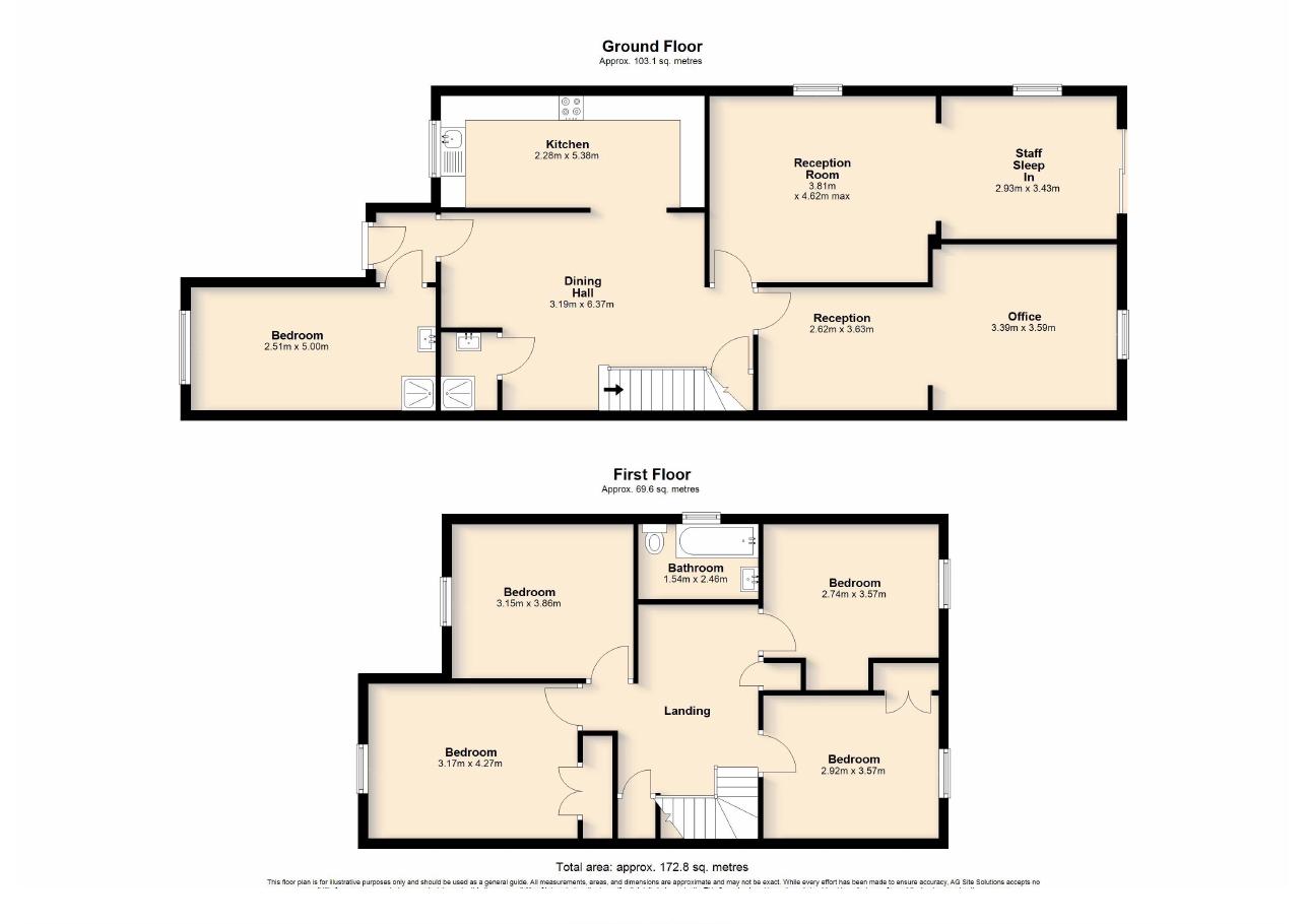 Sample floor plan — HMO / large semi